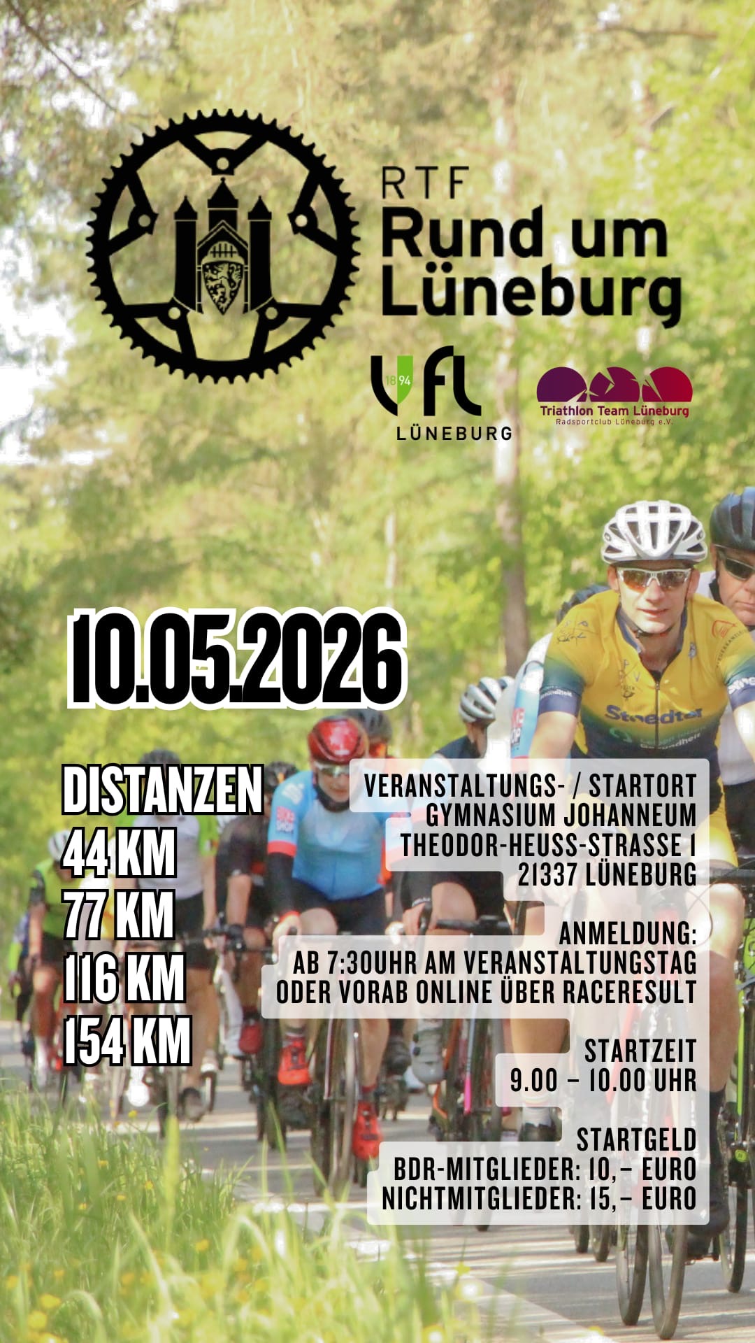 RTF Rund um Lüneburg am 10.Mai